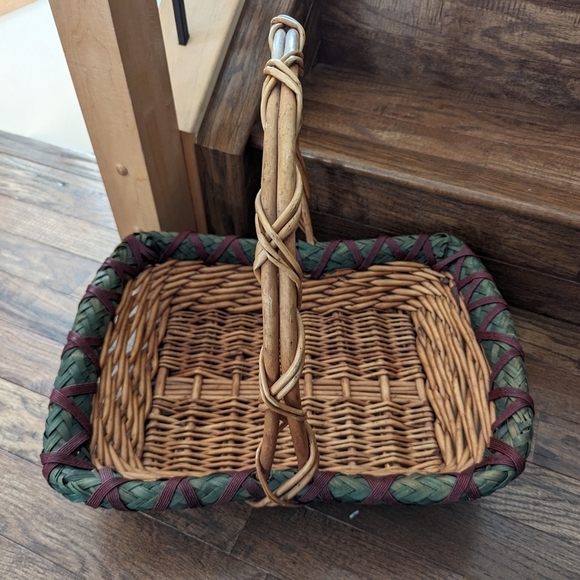 Italian Wicker basket large rectangle - Picture 4 of 7